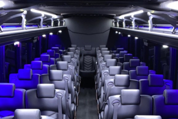 Skokie Charter Bus Interior